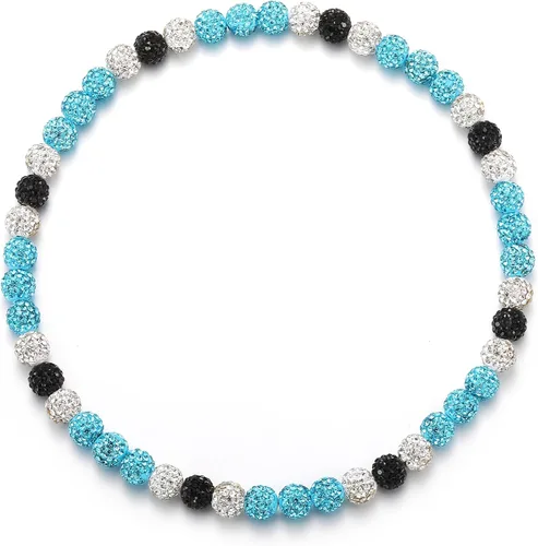 Miniatura 18 de Collar de Cadena de Béisbol con Perlas para Hombres, Regalos de Collar de Béisbol de la Colección Bling Ice para Niños, Collar de Accesorios