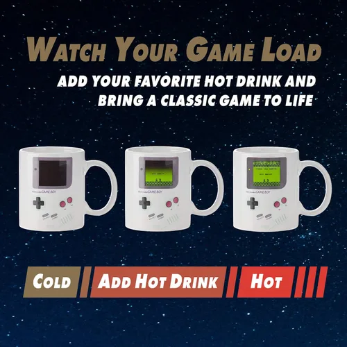 Miniatura 3 de Paladone Gameboy Taza de Café que Cambia de Color con el Calor - Regalo para Jugadores, Nerds, Fanáticos de Nintendo Mario, Hombres y Entusiastas