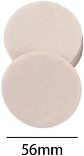 Miniatura 2 de 600 piezas de papel de filtro de café redondo de 2.205 in, papel de filtro de café de repuesto universal, papel de filtro de papel redondo sin