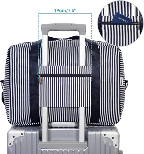 Miniatura 6 de Para Spirit Airlines - Bolsa de viaje plegable de 18 x 14 x 8 pulgadas, bolsa de viaje para llevar en el equipaje durante la noche para mujeres