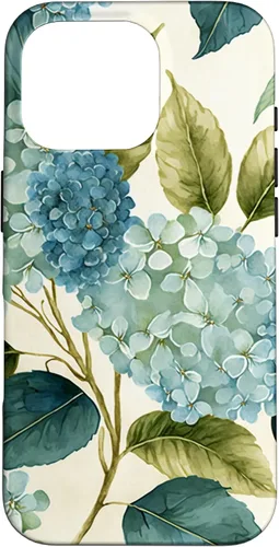 Miniatura 20 de Watercolor Shabby Chic Blue Hydrangeas Flower Case for iPhone 17