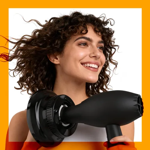Miniatura 4 de BLOLYO - Difusor universal para secador de pelo, accesorio de boquilla ajustable de 1.5 a 2.36 pulgadas para cabello rizado y ondulado natural, Negro