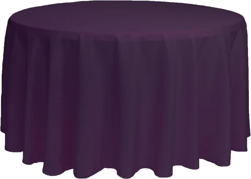 Miniatura 67 de YOUR CHAIR COVERS - Mantel redondo de poliéster prémium de 120 pulgadas - Mantel de lino color champán para mesas redondas estándar
