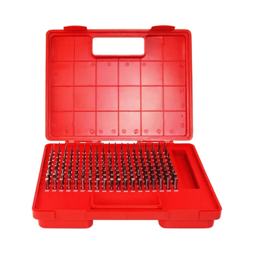 HFS(R) Juego de calibradores de pernos de acero Minus con estuche 190 piezas (0.061-0.250")