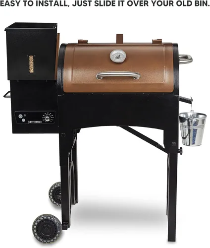 Miniatura 5 de Stanbroil Extensión de tolva para parrilla de pellets para Pit Boss serie 340 y 440, color negro