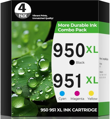 Cartuchos de tinta 950XL 951XL OfficeJet Pro 8600 8610 8620 Compatibles para HP 950 951 XL Paquete combinado de tinta para impresora HP950XL HP951XL