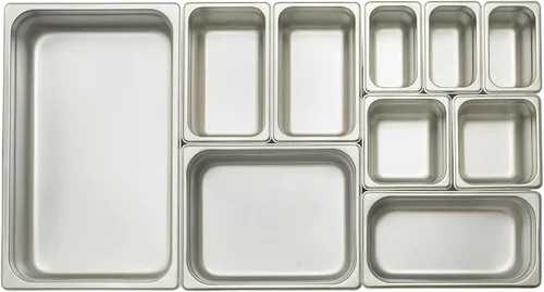 Miniatura 3 de Winco Bandeja de vapor antiatascos, 1/6 x 2 1/2 pulgadas, peso estándar, acero inoxidable