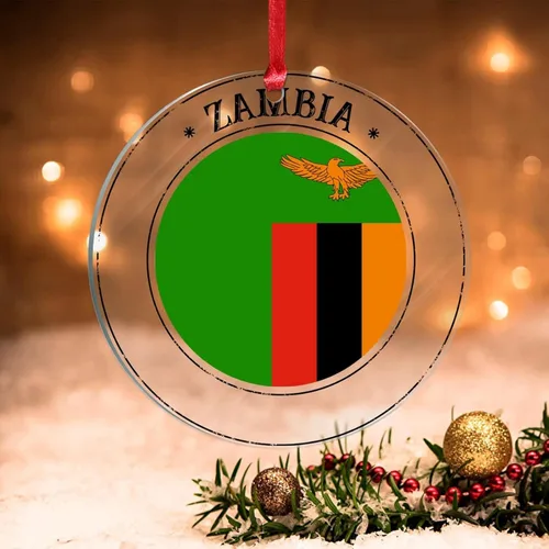 Miniatura 26 de Bandera de Andorra, adorno colgante de Navidad, bandera nacional, decoraciones de Navidad, adornos acrílicos, colgante para árbol de Navidad