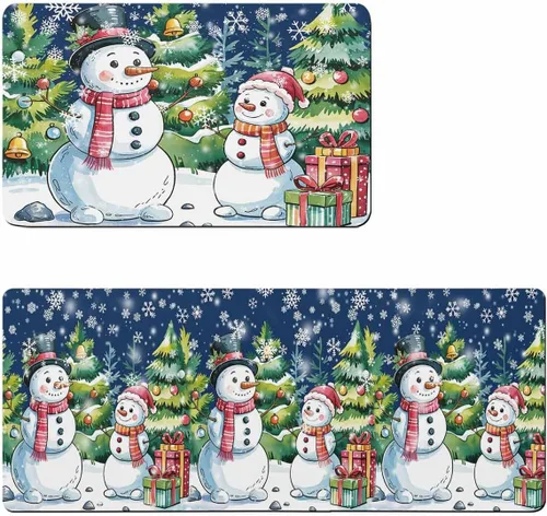 Tapete de baño de muñeco de nieve de Navidad para bañera, antideslizante, de secado rápido y absorbente, tierra de diatomeas, fregadero de ducha,