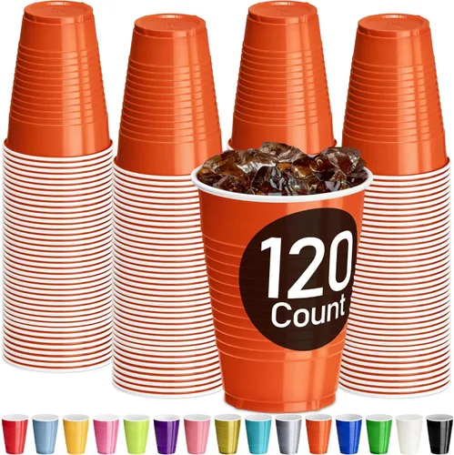 Miniatura 11 de DecorRack - Vasos desechables y reutilizables de 12 onzas para fiestas de cumpleaños, despedidas de soltera, campamentos, eventos en interiores y al