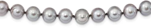Miniatura 6 de 925 Sterling Silver 8mm Grey Freshwater Cultured Pearl Necklace Pendant Charm Fine Jewelry For Women Gifts For Her