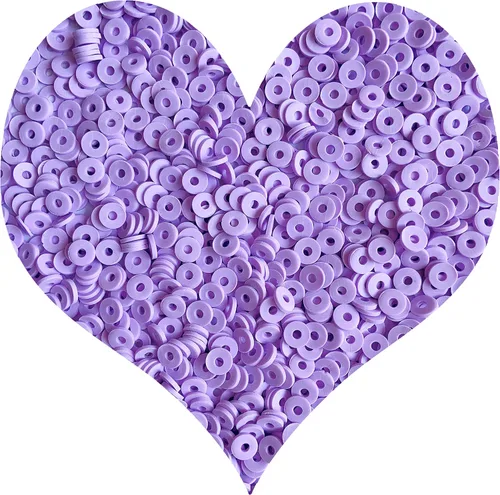 Miniatura 21 de 3000 cuentas redondas planas de polímero de vinilo Heishi para hacer joyas, mujeres, collares, pulseras y aretes (09-amarillo)
