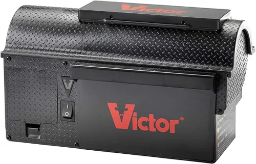 Victor Trampa electrónica humana para interiores Multi-Kill - Trampa electrónica instantánea sin tocar ni ver - Mata y retiene hasta 10 ratones por