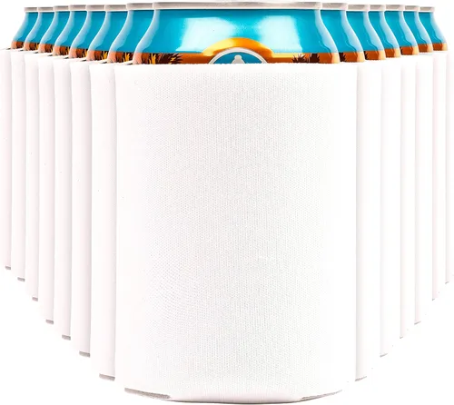 Miniatura 32 de Fundas enfriadoras de latas de cerveza en blanco (paquete de 14) fundas enfriadoras de latas de cerveza con aislamiento suave - Fundas negras lisas