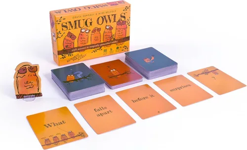 Miniatura 2 de Runaway Parade Games Juego de cartas Smug Owls, un juego de fiesta galardonado divertido y creativo para resolver acertijos para niños y adultos