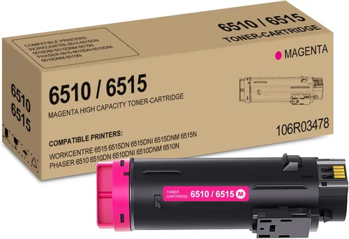 Phaser 6510 / Workcentre 6515 - Cartucho de tóner magenta de alta capacidad compatible con Xerox 106R03478 para Xerox WorkCentre 6515DN 6515DNI