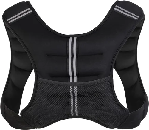 Miniatura 13 de RUNmax Chaleco con peso ajustable de 20 libras a 150 libras con opción de hombreras para hombres y mujeres