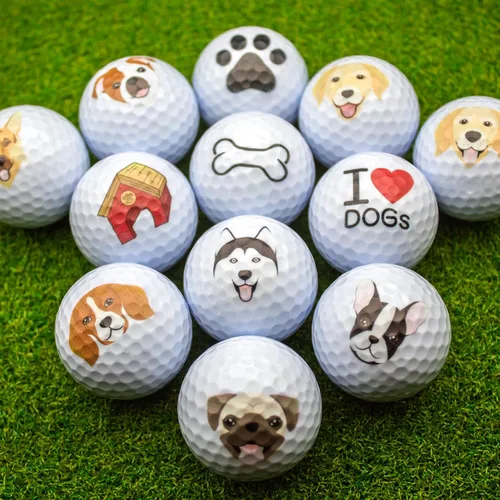 Miniatura 2 de GBM - Pelotas de golf novedosas para amantes de los perros, pelotas de golf divertidas con temática de perros para golfistas, amantes