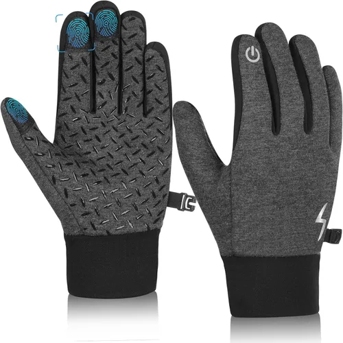 JIAN YA NA Guantes de ciclismo de invierno para pantalla táctil para niños guantes térmicos antideslizantes a prueba de viento, guantes ligeros para