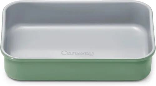 Miniatura 39 de Caraway Sartén rectangular de cerámica antiadherente de 9 x 13 pulgadas, revestimiento de cerámica naturalmente resbaladizo, no tóxico, libre