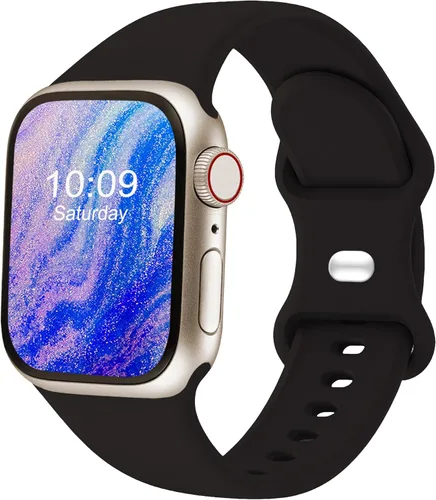 Miniatura 27 de Correas deportivas compatibles con Apple Watch de 38mm 40mm 41mm 42mm 44mm 45mm 46mm 49mm, p/mujer y hombre, correa de silicona para iWatch Series