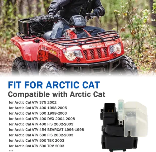 Miniatura 2 de Relé solenoide de arranque para Arctic cat 500 400 375 454 1998-2005 ATV Suzuki GSXR 1000 2001-2004 GSXR 750 600 1996-2000 DR650SE 1996-2016 Bandit