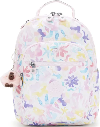 Miniatura 123 de Kipling Mochila para portátil Seoul de 15 pulgadas para mujer, duradera, espaciosa, con correas acolchadas para el hombro, funda protectora