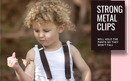 Miniatura 5 de trilece Suspenders for Boys,Kids,Toddler,Girls,Infants and Baby - Adjustable Y Back Child Suspenders Strong Clips