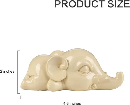 Miniatura 7 de Cacukap - Quemador de incienso de elefante adorable, soporte para incienso en palos, bandeja de incienso con tema de elefante, decoración única
