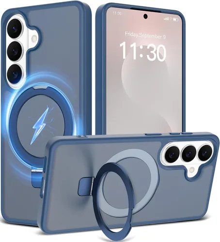 Miniatura 53 de Funda con soporte ultra magnético para iPhone 17 Pro Max [protección militar contra caídas] [compatible con MagSafe] a prueba de golpes, translúcida