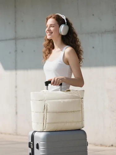 Miniatura 2 de Bolsa Tote Acolchada para Mujeres, Bolsa de Mano de Trabajo Ligera y Esponjosa para Maestras y Enfermeras, Bolsa de Hombro Acolchada para Escuela