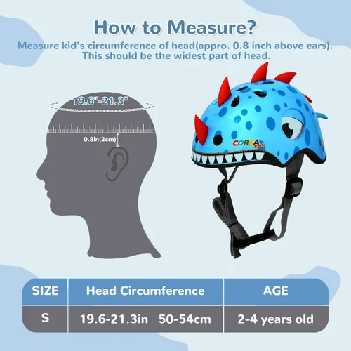 Miniatura 5 de Casco de bicicleta para niños, casco deportivo para niños de 2 a 4 años de edad, para auto equilibrado, triciclo, scooters, bicicleta y otros