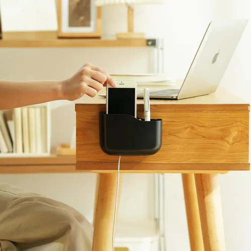 Miniatura 9 de SUNFICON Soporte remoto de montaje en pared, ventilador de TV, soporte de control remoto, organizador de pared, soporte de teléfono para oficina