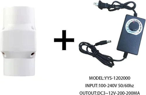 Miniatura 8 de Ventilador de conducto en línea ABS de 12 V 1.969 in Ventilador de tubo de flujo de mezcla pequeño de 2 pulgadas Ventilador de ventilación de 6W