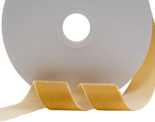 Miniatura 3 de Cinta de terciopelo de nailon de una sola cara, carrete de 1 1/2 pulgadas x 25 yardas (dorado)