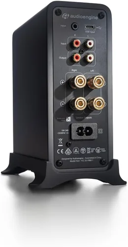 Miniatura 2 de Audioengine N22 100W Mini escritorio estéreo amplificador de potencia amplificador con Bluetooth AptX