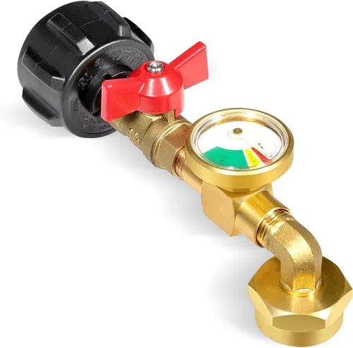 Adaptador de recarga de propano para tanques de 1 libra, adaptador de recarga de propano para cilindro de propano recargable de 1 libra, adaptador