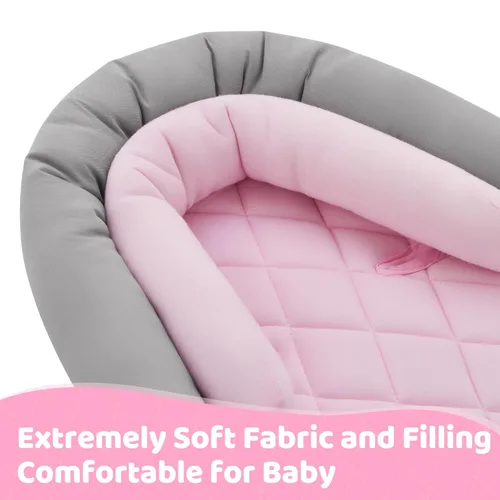 Miniatura 4 de Pro Goleem Soporte para la cabeza del asiento de coche para bebé, suave inserto para asiento de coche infantil, soporte para la cabeza del asiento