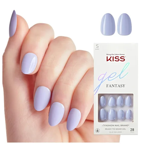 Miniatura 11 de KISS Gel Fantasy, uñas a presión, pegamento de uñas incluido, 'Aim High', negro, tamaño corto, forma cuadriculada, incluye 28 uñas, 0.07 onzas