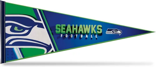 Miniatura 24 de Rico Industries NFL Football Primary 12" x 30" Felt Wall Décor Pennant - Great for Home/Bed Room/Man Cave Décor
