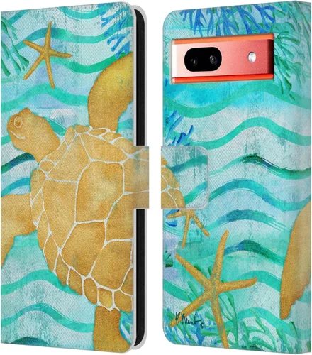 Miniatura 18 de Head Case Designs Officially Licensed Paul Brent Agate Mermaid Coastal Leather Wallet Case Compatible with Google Pixel 7a