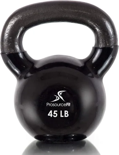 Miniatura 8 de ProsourceFit Vinyl Coated Cast Iron Kettlebells for Full Body Fitness Workouts