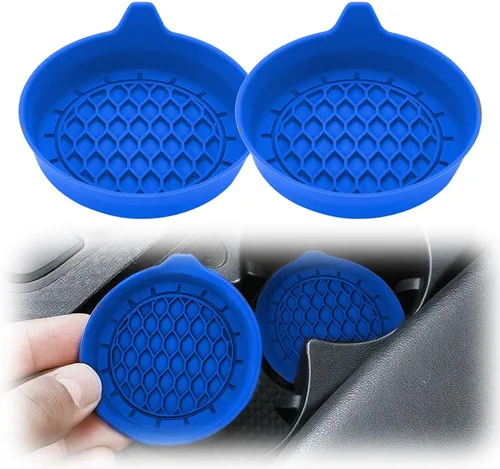 Miniatura 11 de Portavasos para automóvil, soporte de silicona mejorado 2025, protector de bebidas para fijar tazas de agua y bebidas, accesorios de inserción