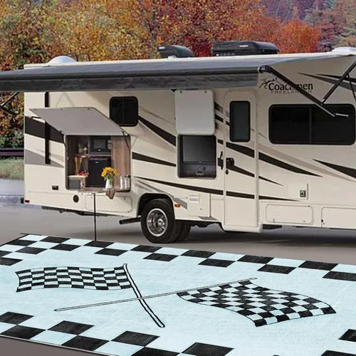 Miniatura 8 de EEZ RV Products - Esteras reversibles resistentes para exteriores de 9'x12' para RVing/Boondocking