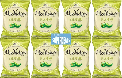 Miniatura 11 de Papas Fritas Cocidas en Caldero de Miss Vickie's Paquete de Valor Empaquetado por SUPERDEALS Bolsa de 1.375 Oz Paquete de Variedad Supremo de 5