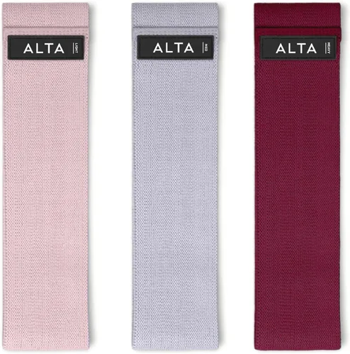 Miniatura 10 de ALTA Bandas para glúteos para mujer, bandas de resistencia de tela antideslizante de alta calidad para entrenar, bandas de resistencia de tela