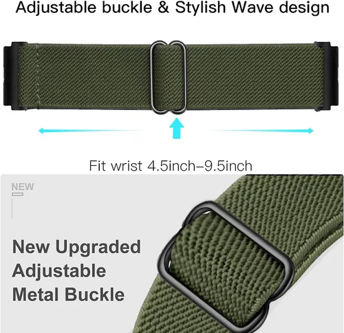 Miniatura 4 de Olytop Bandas elásticas para Galaxy Watch 7/6/4 Classic Band 1.850 in 1.811 in 1.693 in 1.654 in/5 Pro Band 1.772 in, Samsung Galaxy Watch