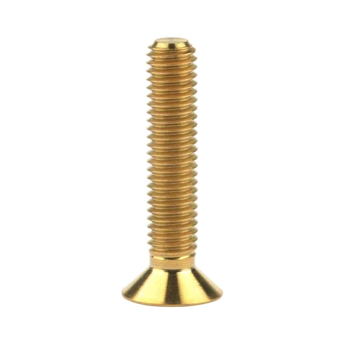 Miniatura 6 de Titanium Ti M5x10 12 15 20 0.984 in cabeza plana avellanada Tornillos hexagonales Tornillos de cabeza plana, paquete de 4 (M5x10mm, Negro)