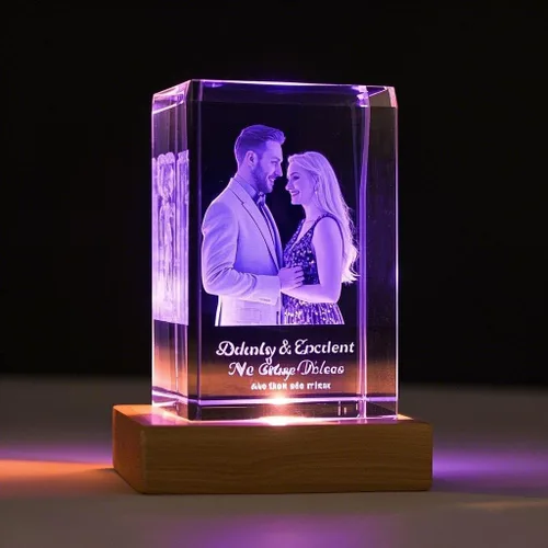 Miniatura 5 de LOJWRY Imagen 3D en cristal, foto de cristal 3D, regalos perfectos para mujeres, hombres, día del padre, día de la madre, Navidad, cumpleaños