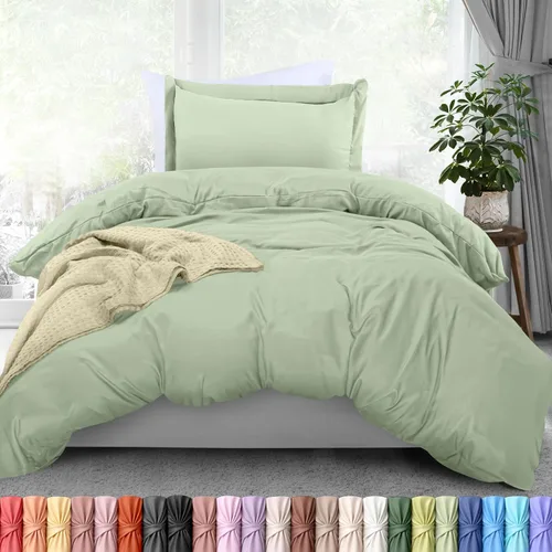 Miniatura 41 de Utopia Bedding Funda de edredón tamaño Queen – 1 funda de edredón con 2 fundas de almohada – Funda de edredón de 3 piezas con cierre de cremallera
